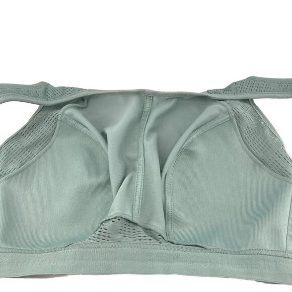 Glamorise No-Sweat Mesh Sports Bra Wirefree Jade Womens Size 38DD - Picture 3 of 7